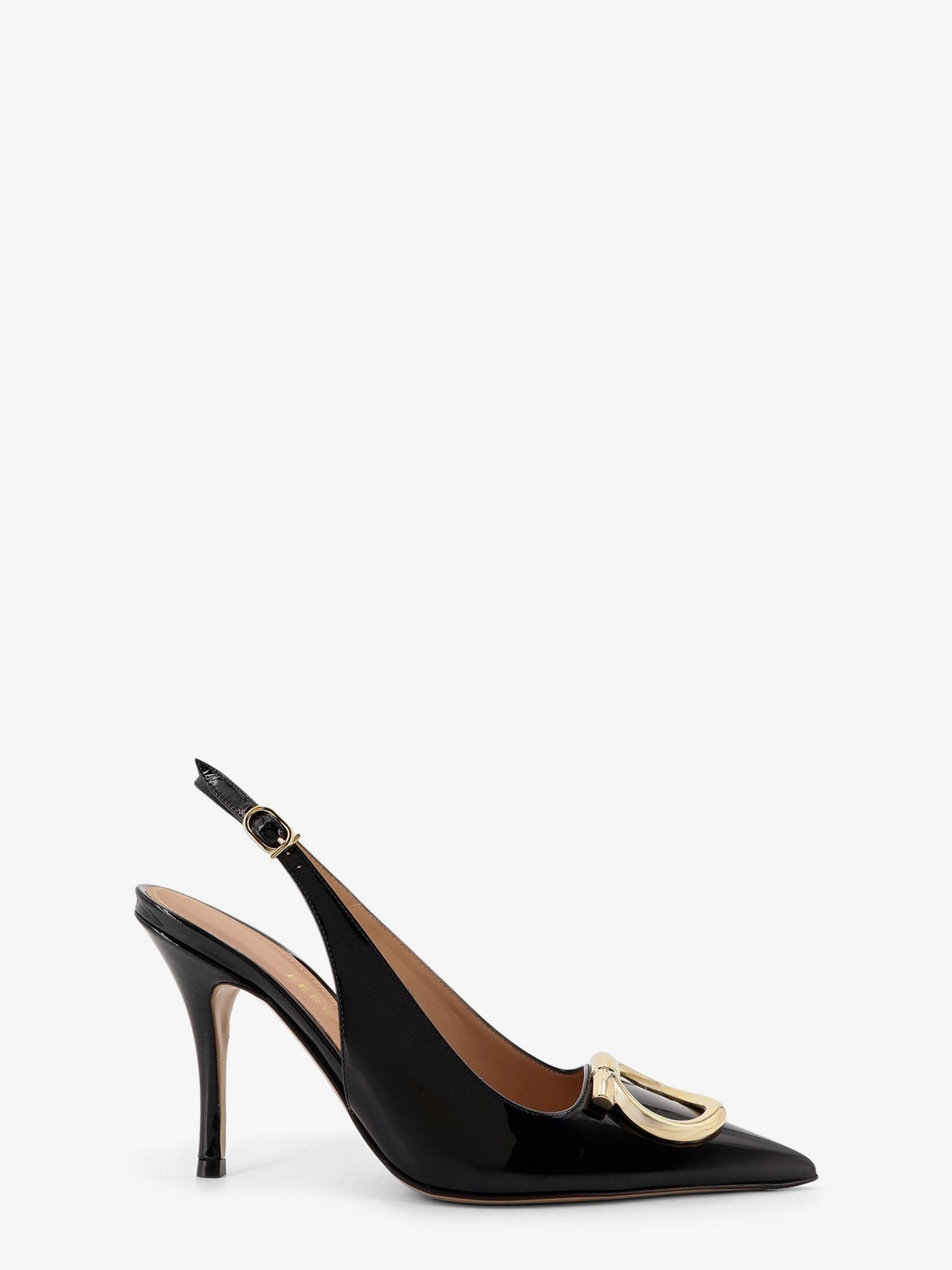 Ferragamo Sara patent leather slingback pumps