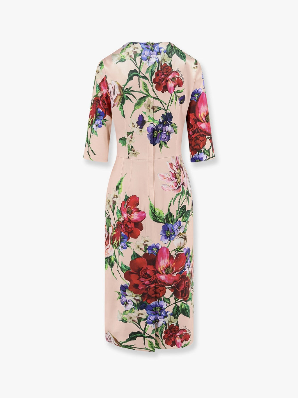 Dolce & Gabbana Satin dress with iconic floral print
