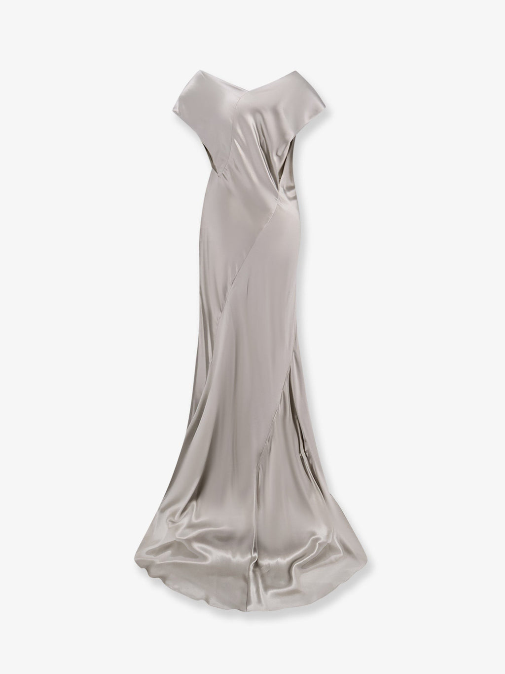 alberta ferretti Satin long dress