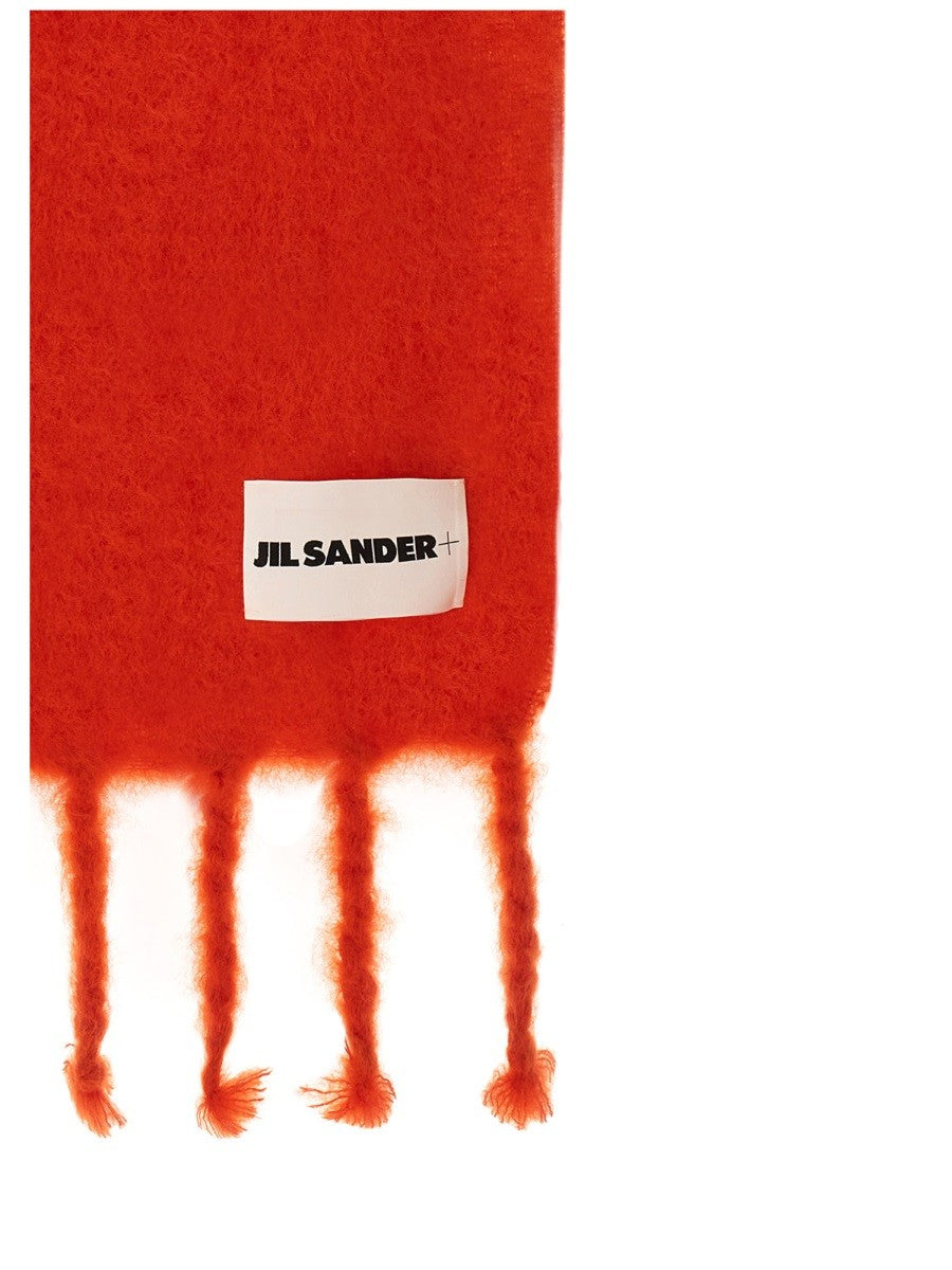 JIL SANDER SCARF WITH LOGO