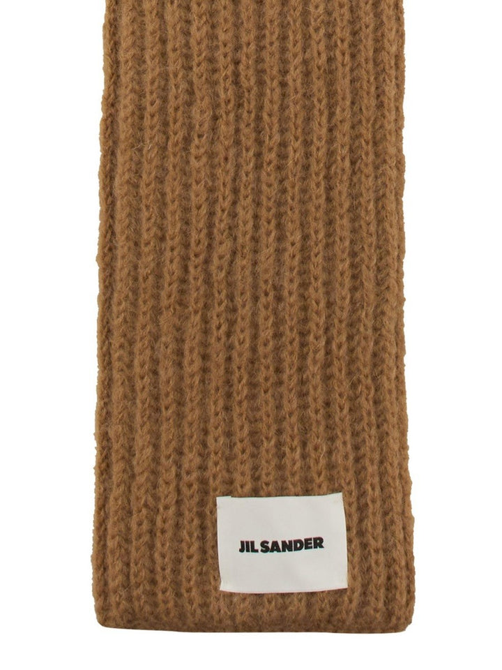 JIL SANDER SCARF WITH LOGO