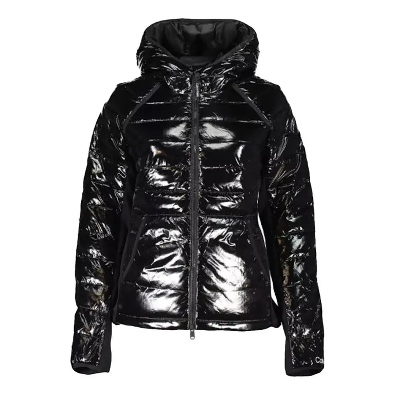 Calvin Klein – Schwarze, wattierte Nylonjacke