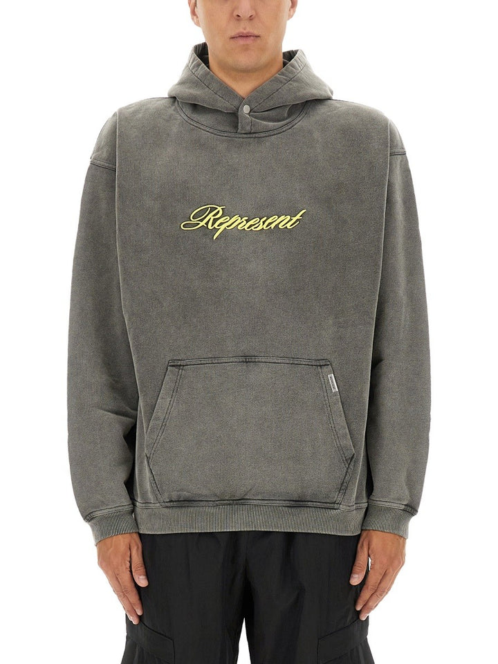 Represent SCRIPT LOGO SWEATSHIRT