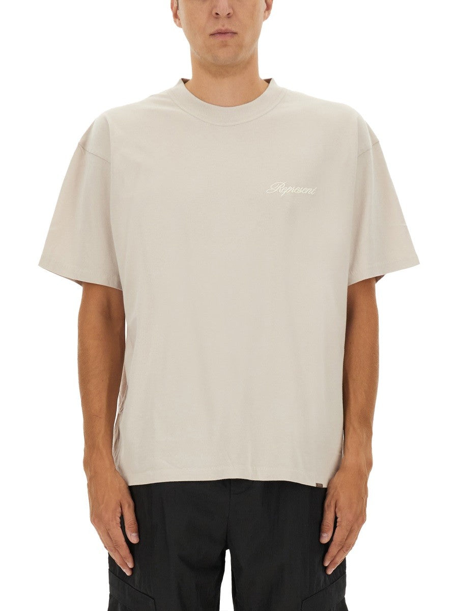 Represent SCRIPT LOGO T-SHIRT
