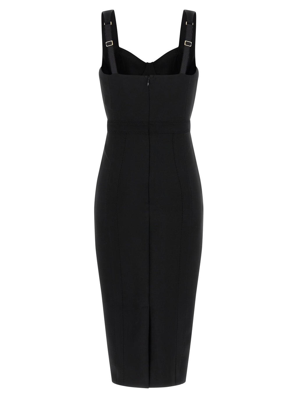 Elisabetta Franchi Scuba Dress Black