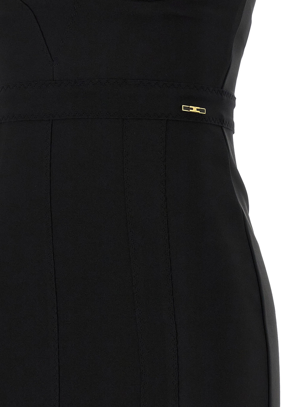 Elisabetta Franchi Scuba Dress Black