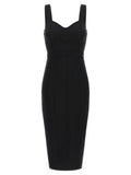 Elisabetta Franchi Scuba Dress Black
