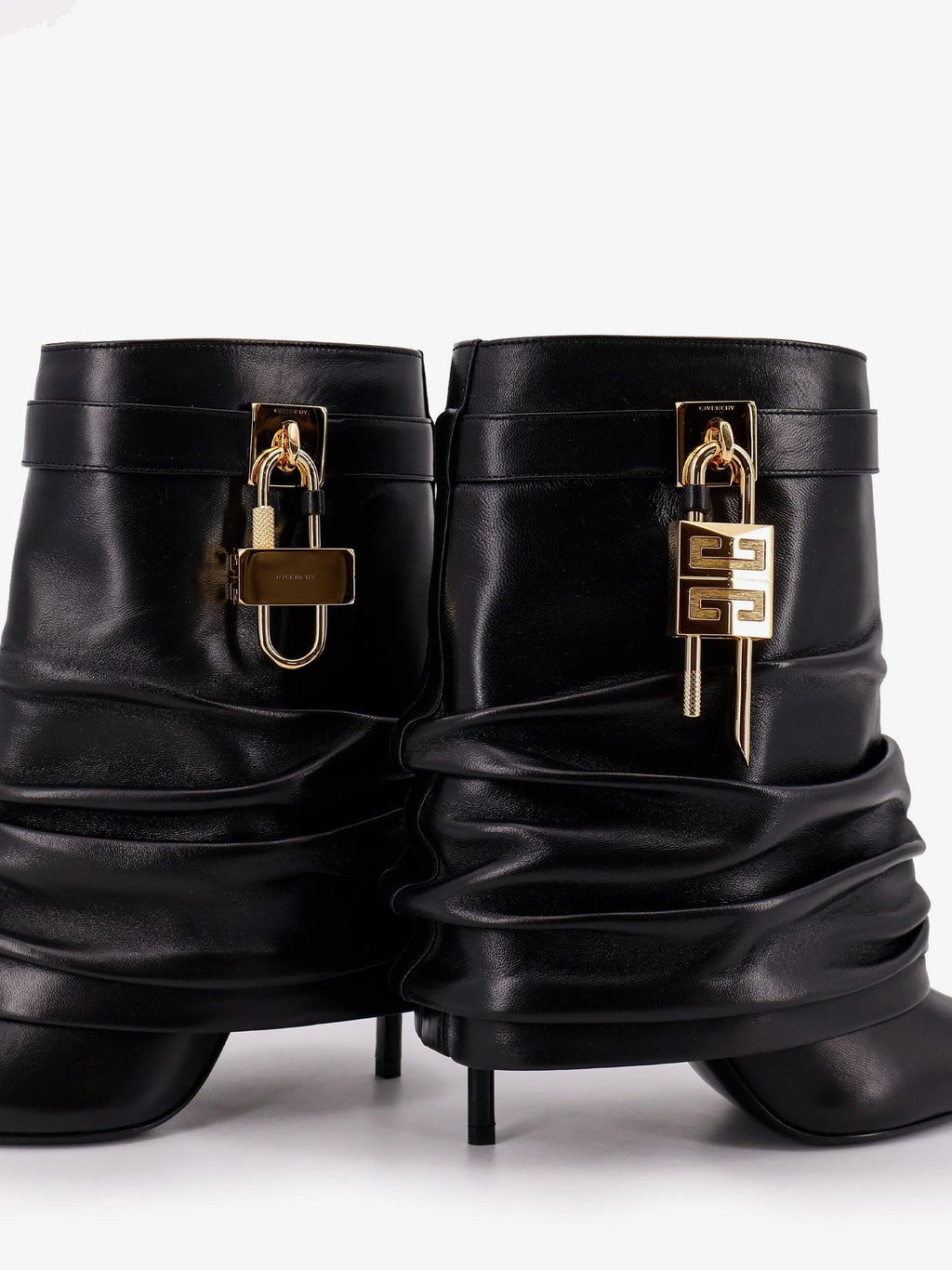 Givenchy Shark Lock Stiletto leather ankle boots