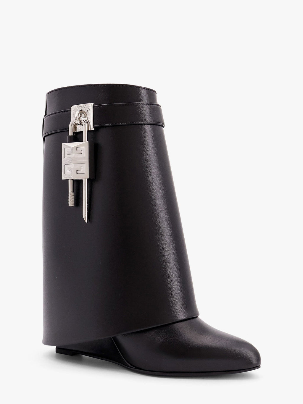 Givenchy Sharklock leather ankle boots