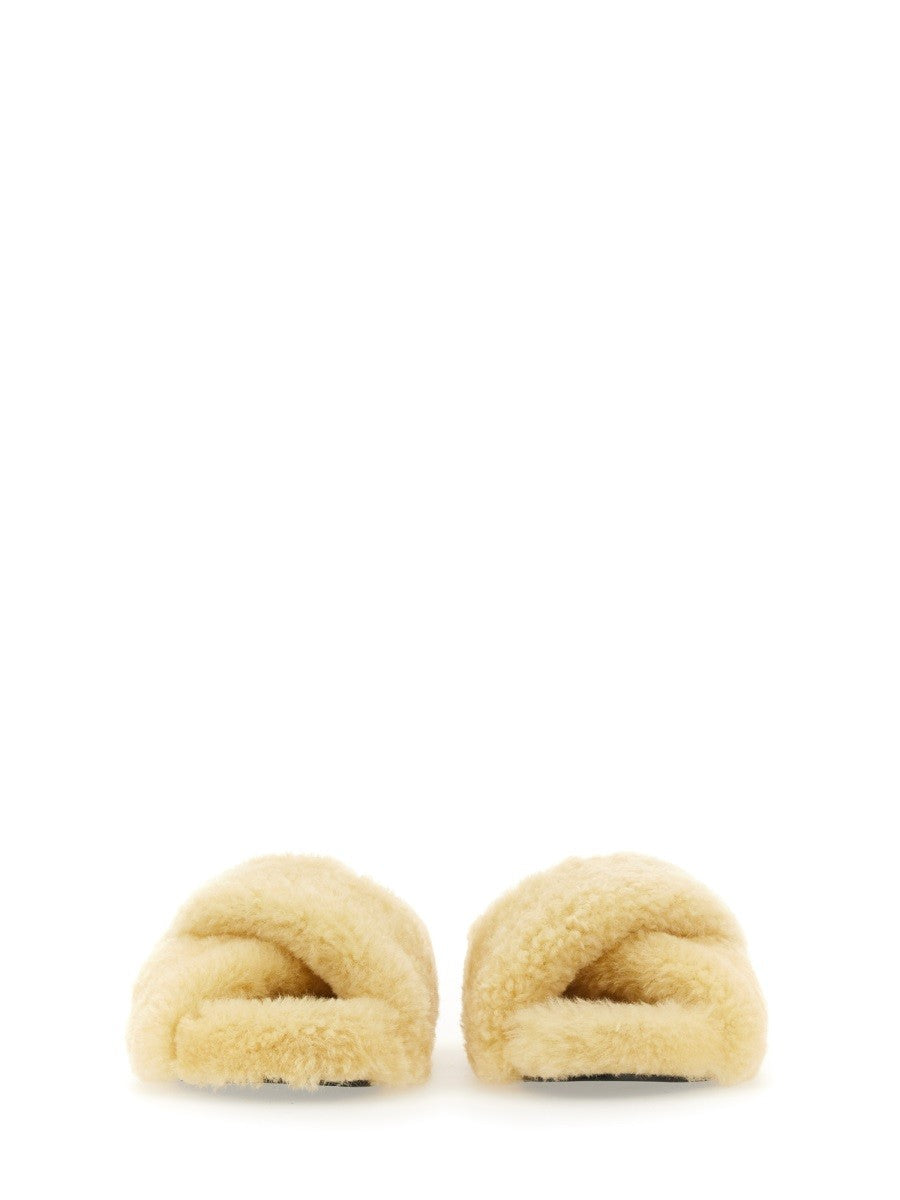 JIL SANDER SHEARLING SANDAL
