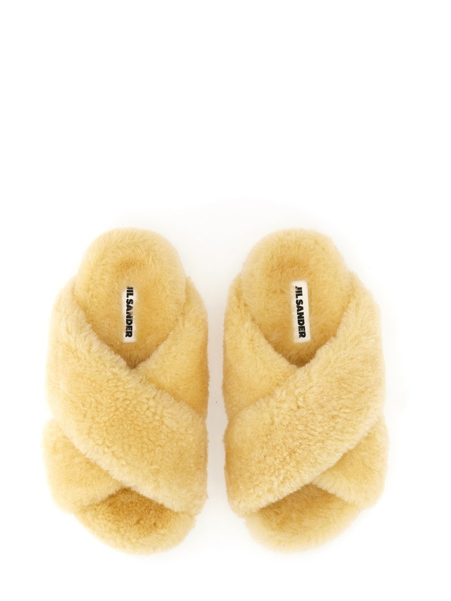 JIL SANDER SHEARLING SANDAL