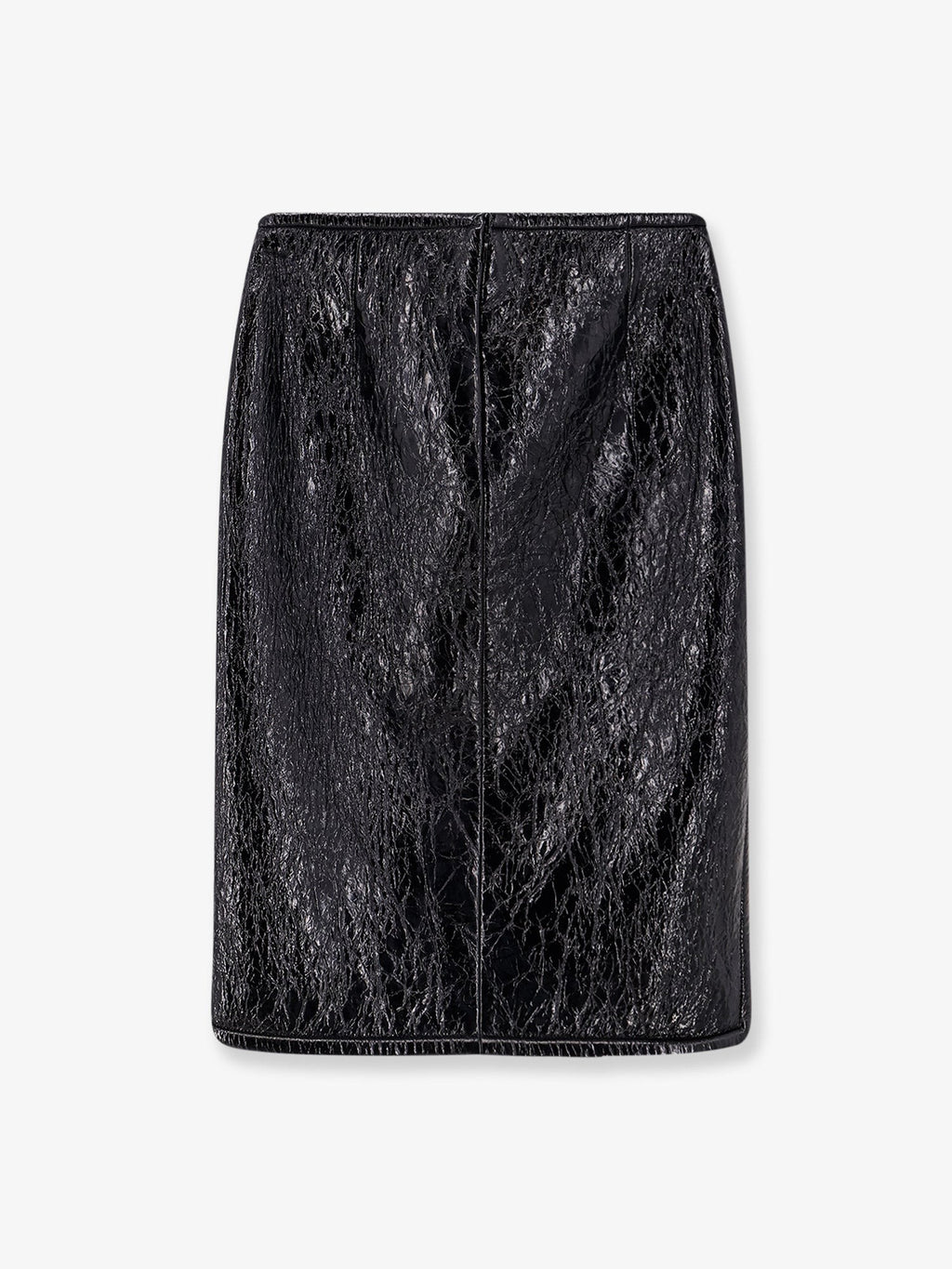 Gucci Shiny leather and neoprene skirt