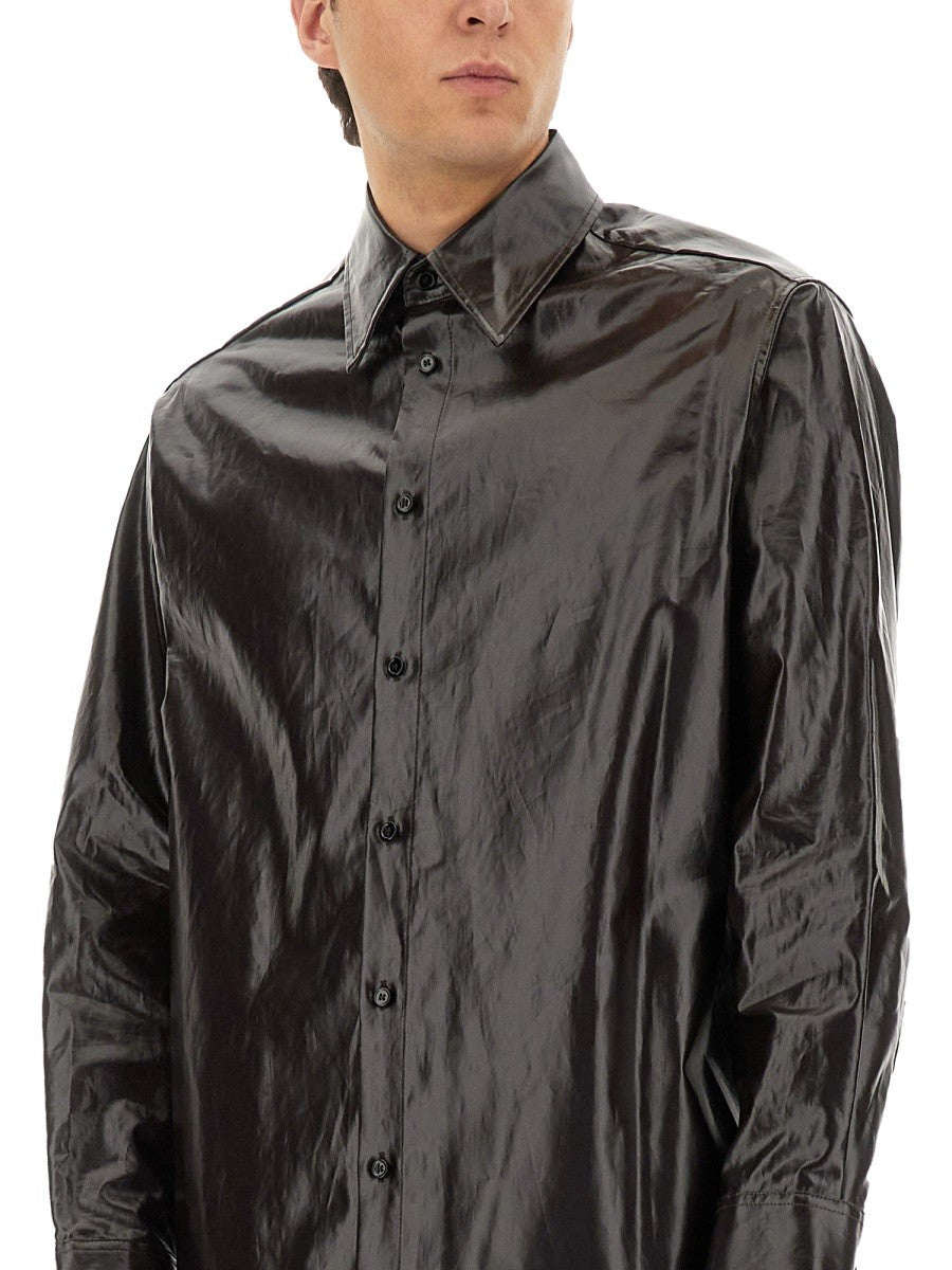 MM6 MAISON MARGIELA SHINY LINEN SHIRT