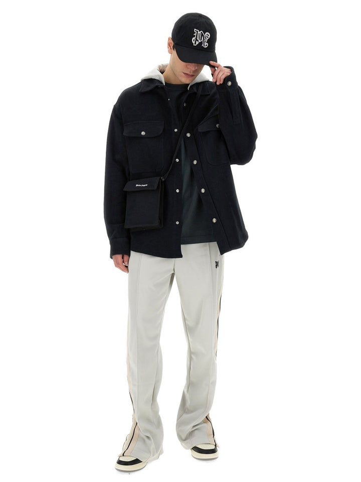 Palm Angels SHIRT-JACKET WITH MONOGRAM