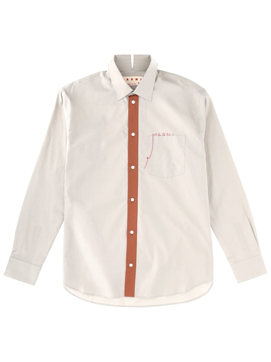 Marni SHIRT WITH EMBROIDERED LOGO