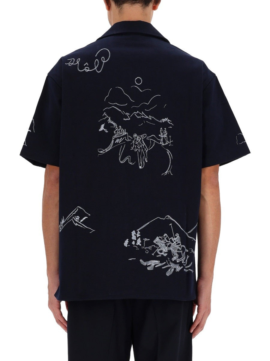 Drole De Monsieur SHIRT WITH EMBROIDERY