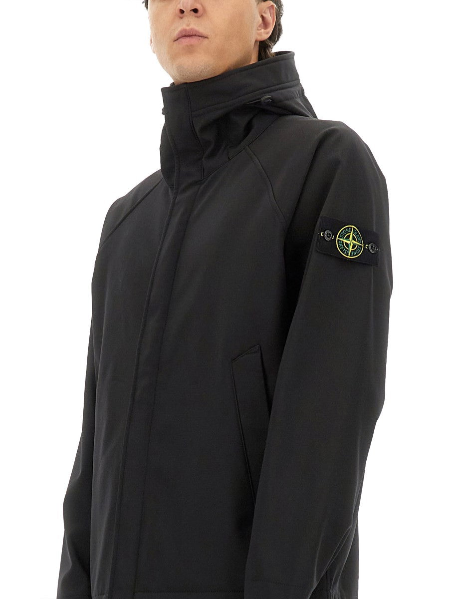 Stone Island SHORT SOFT SHELL PARKA