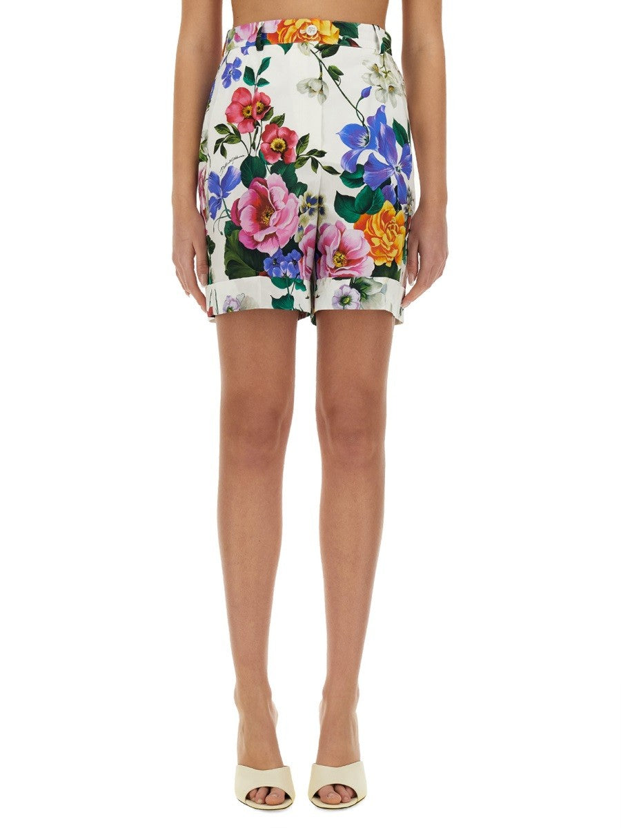 Dolce & Gabbana SHORTS WITH FLORAL PRINT