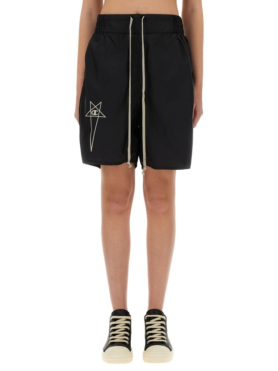 CHAMPION X RICK OWENS SHORTS WITH LOGO