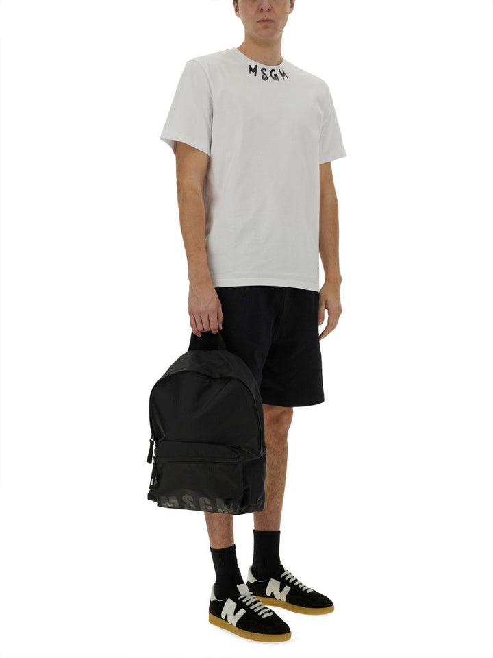 msgm SHORTS WITH MICRO LOGO