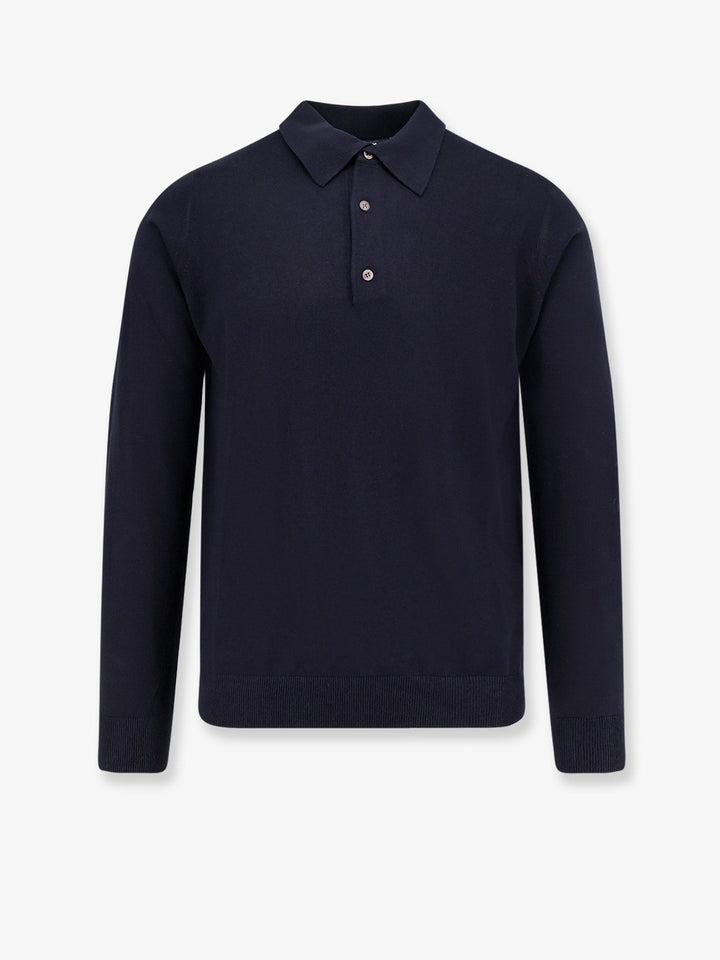 ALPHA-STUDIO Silk and cashmere polo shirt