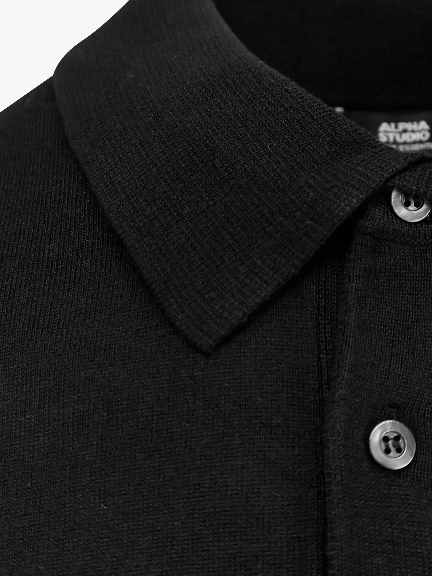 ALPHA-STUDIO Silk and cashmere polo shirt