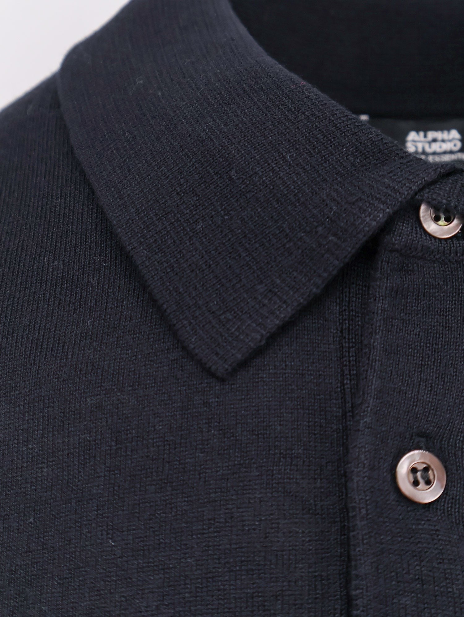 ALPHA-STUDIO Silk and cashmere polo shirt