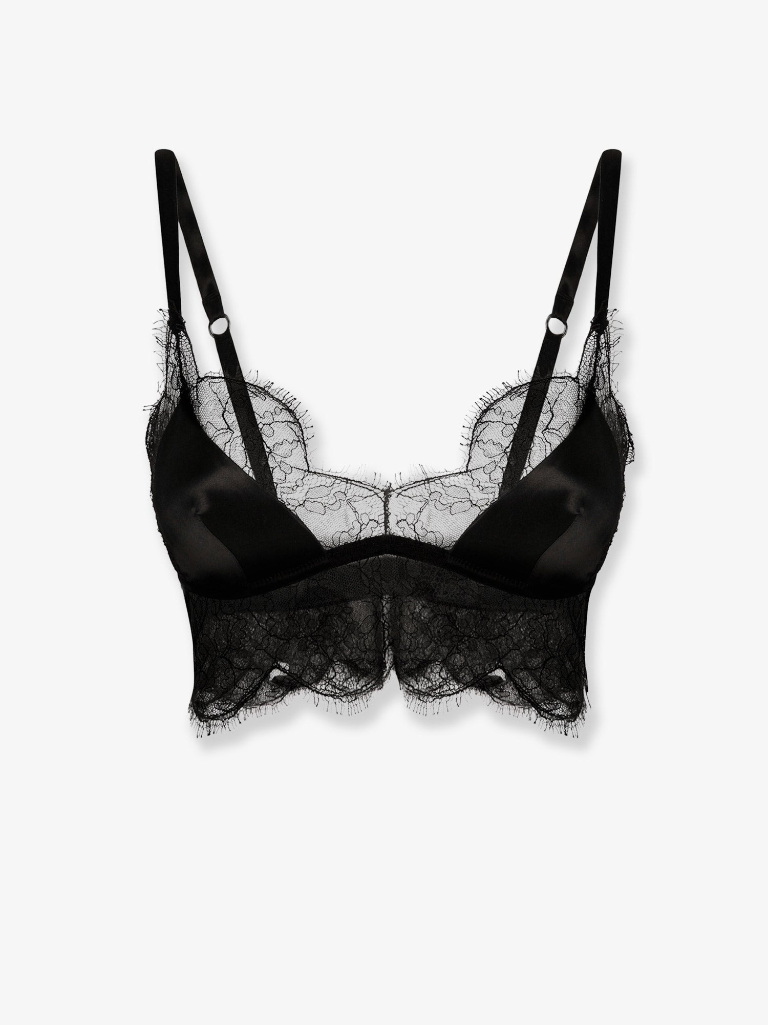 Dolce & Gabbana Silk bra with lace inserts