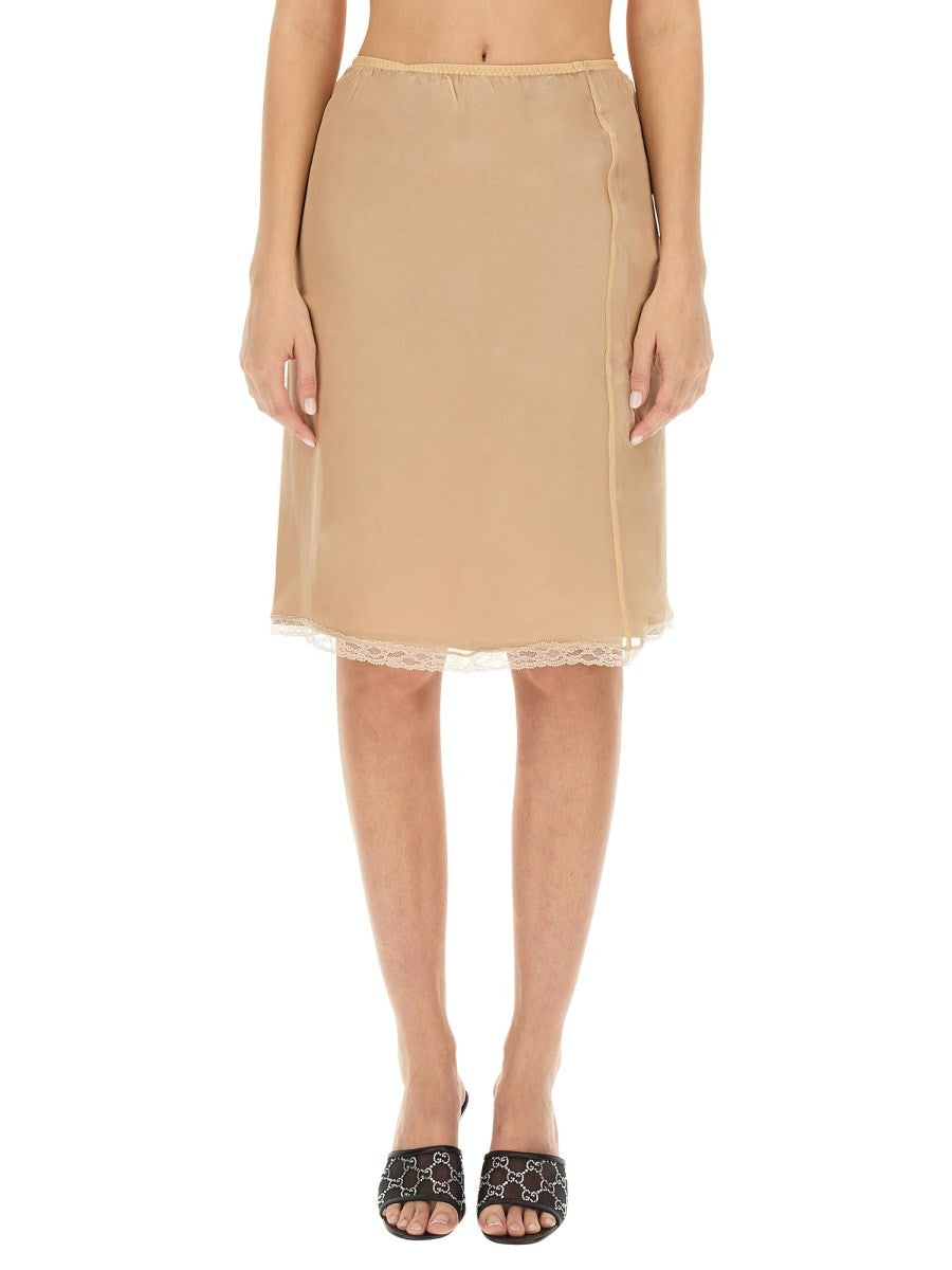 Gucci SILK CHIFFON SKIRT
