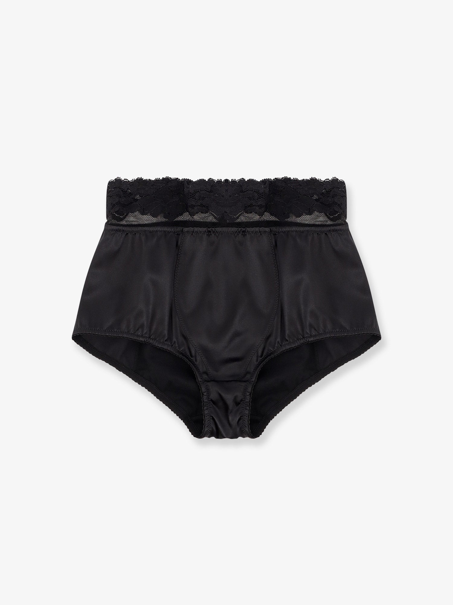 Dolce & Gabbana Silk coulotte with lace inserts