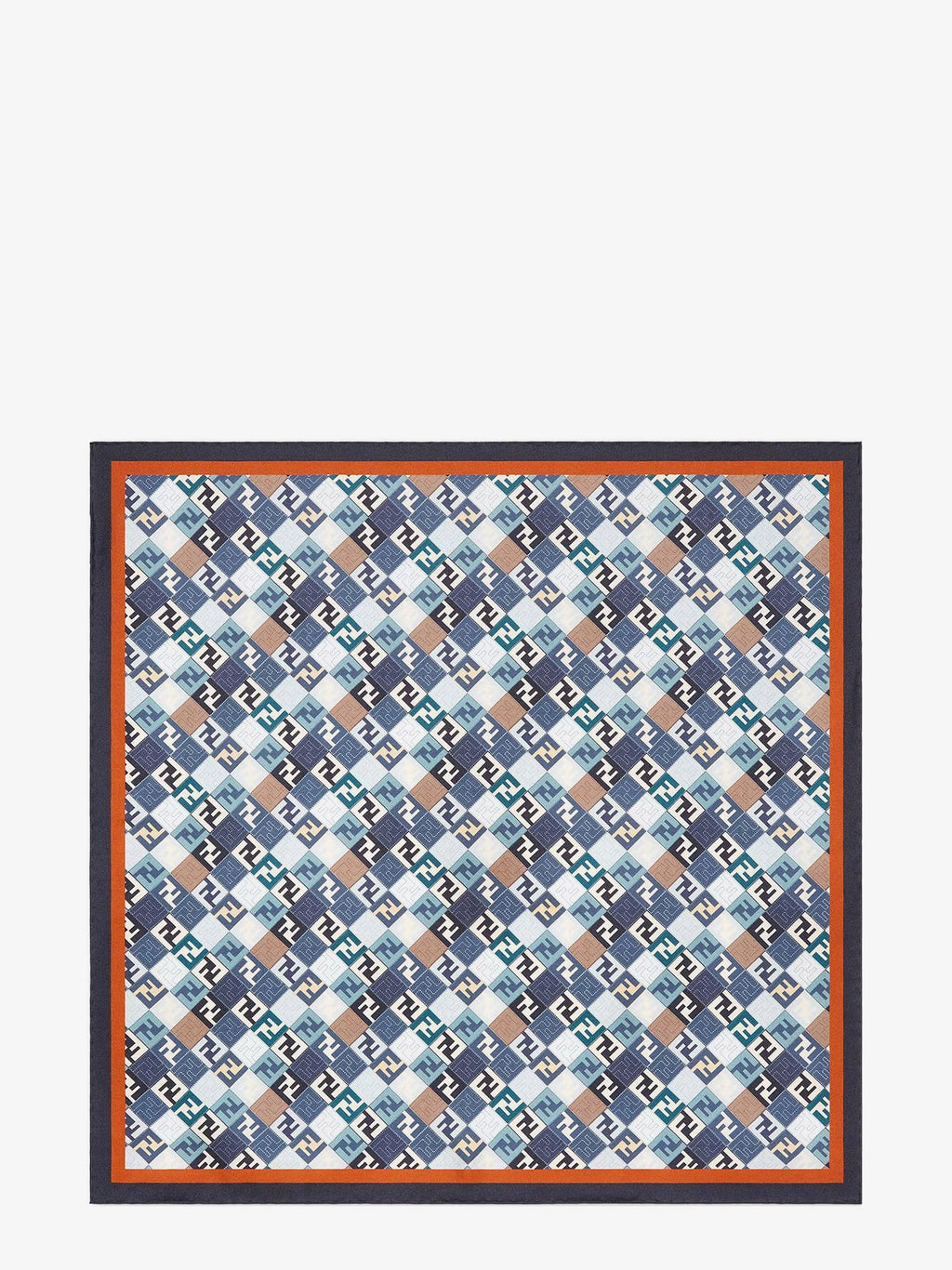 Fendi Silk foulard with all-over FF logo