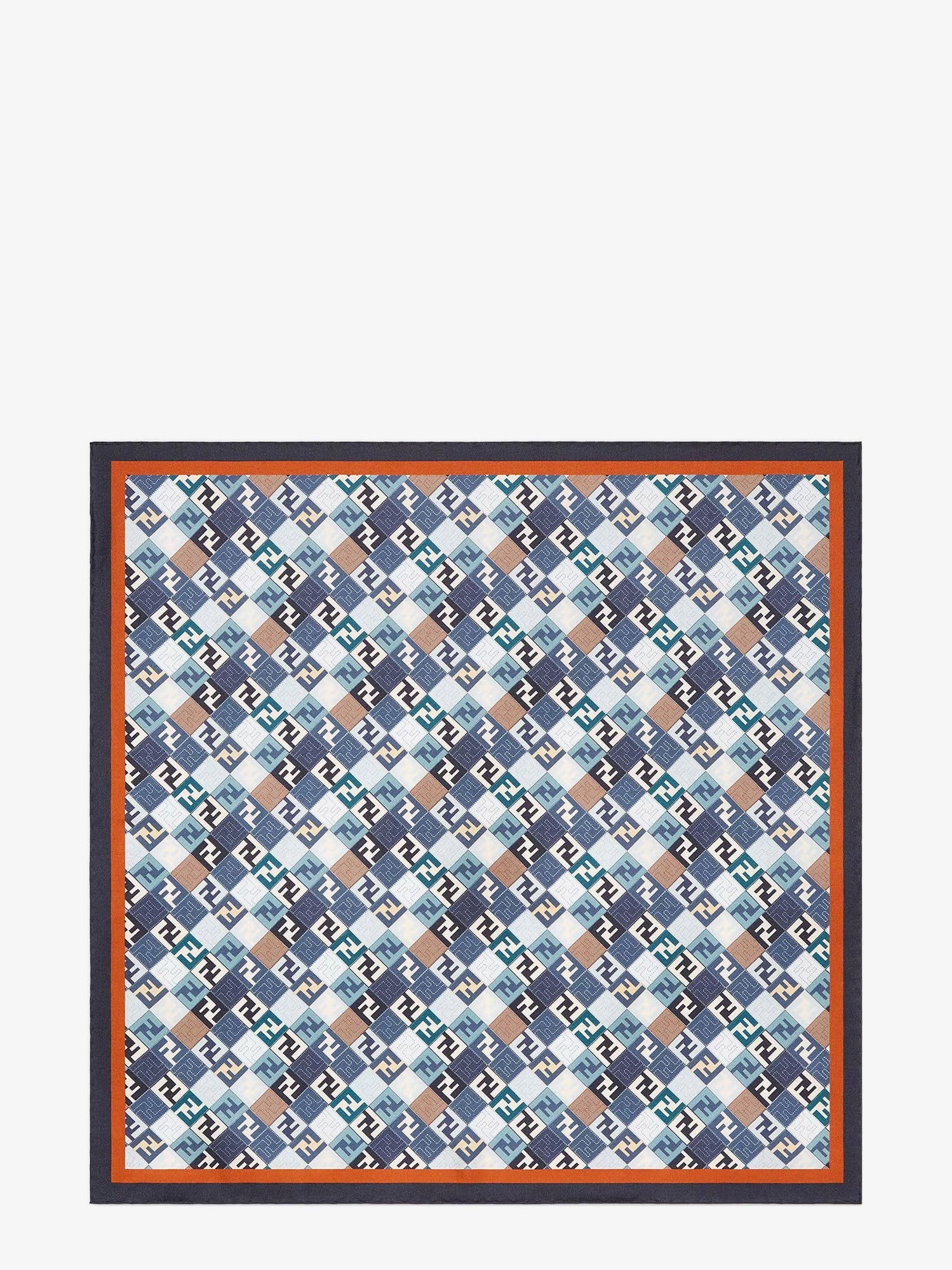 Fendi Silk foulard with all-over FF logo