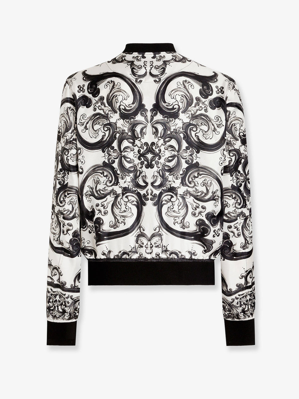 Dolce & Gabbana Silk jacket with Maiolica print
