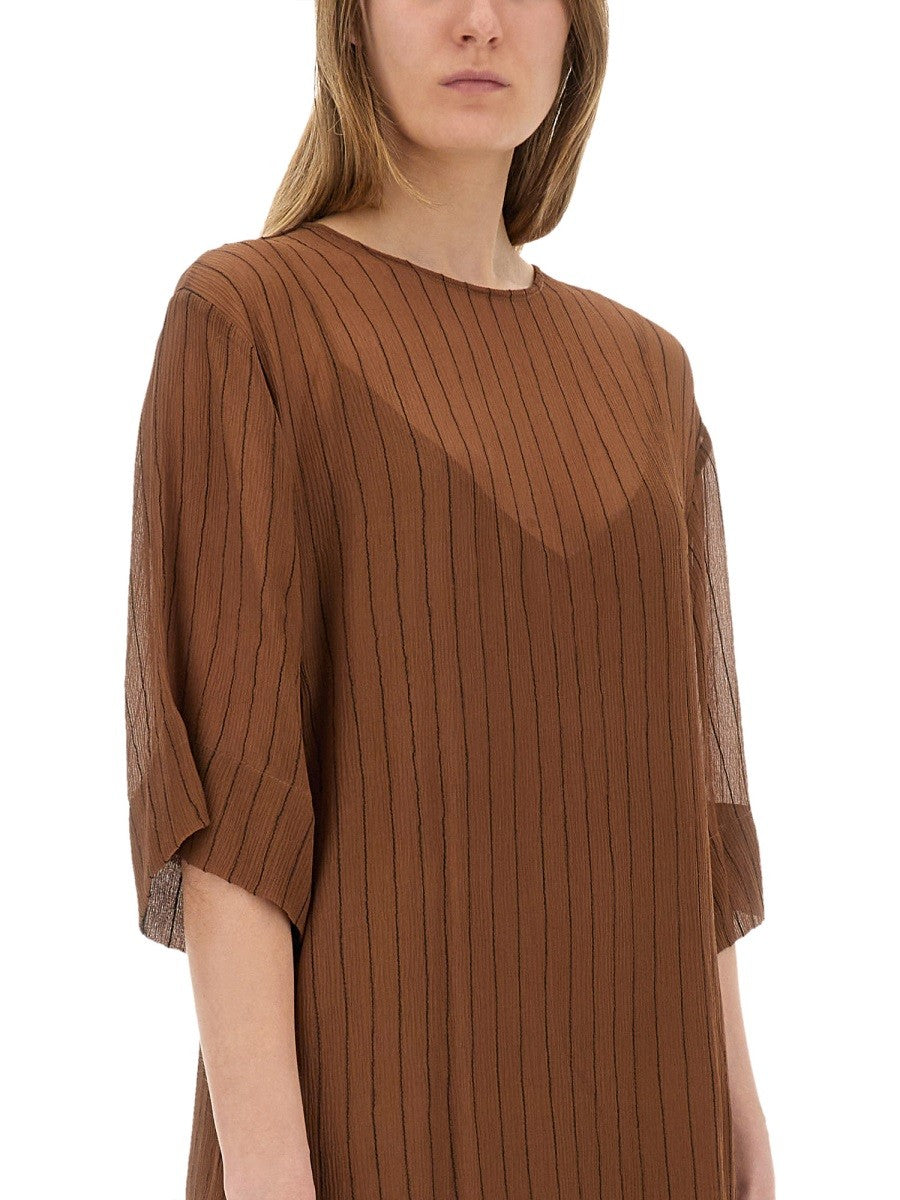 ALYSI SILK MIDI DRESS