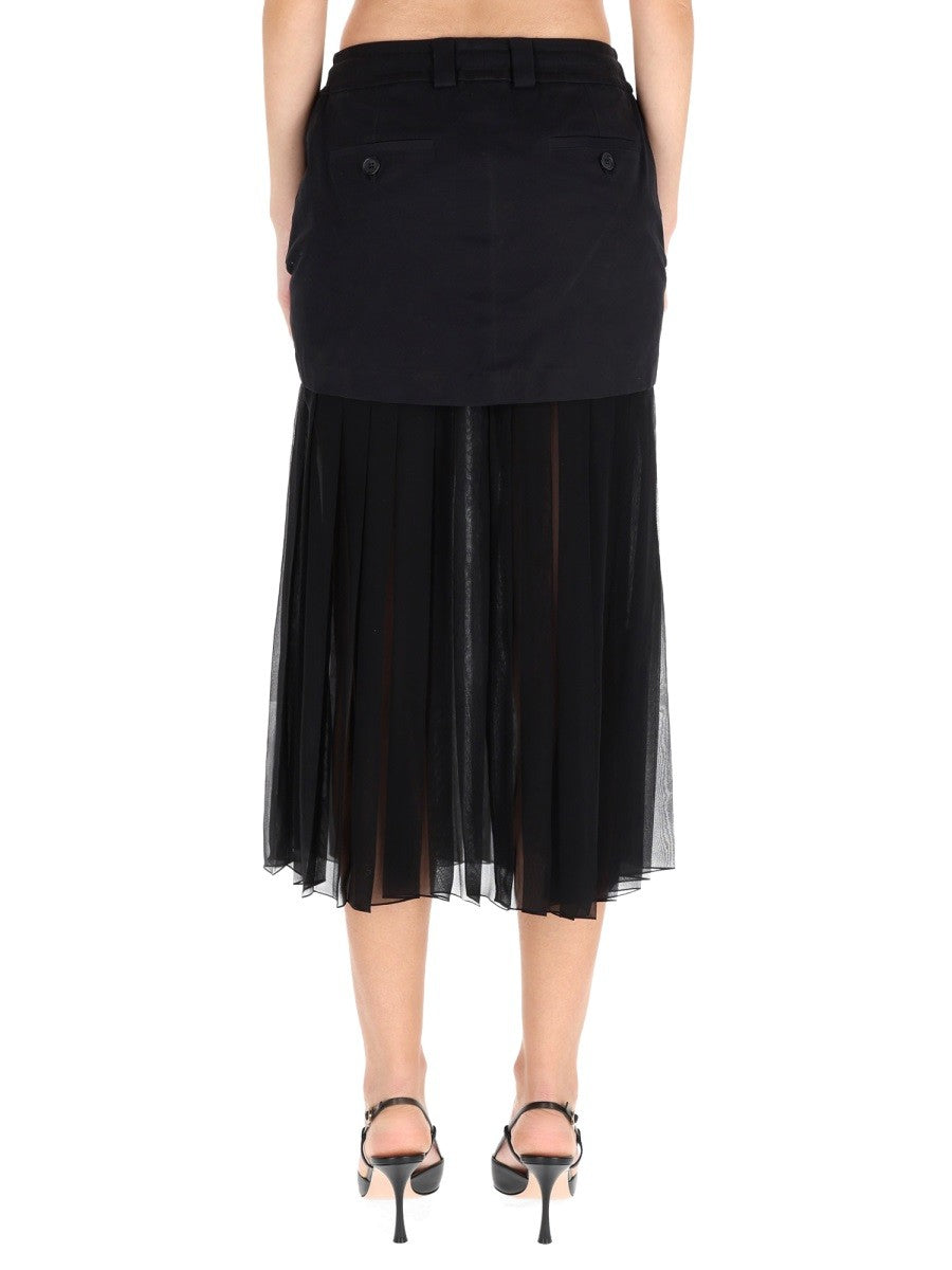 Dolce & Gabbana SILK MIDI SKIRT