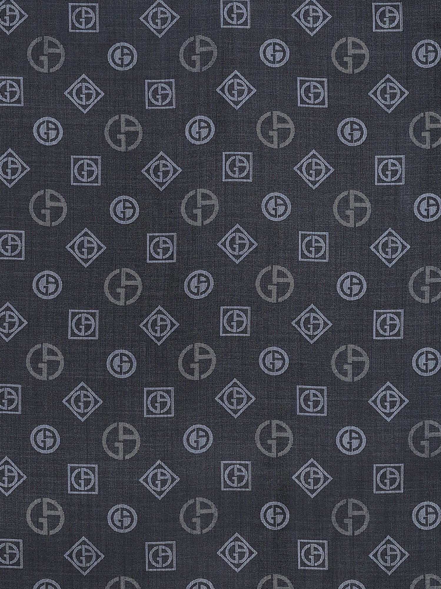 Giorgio Armani Silk scarf with all-over Monogram print