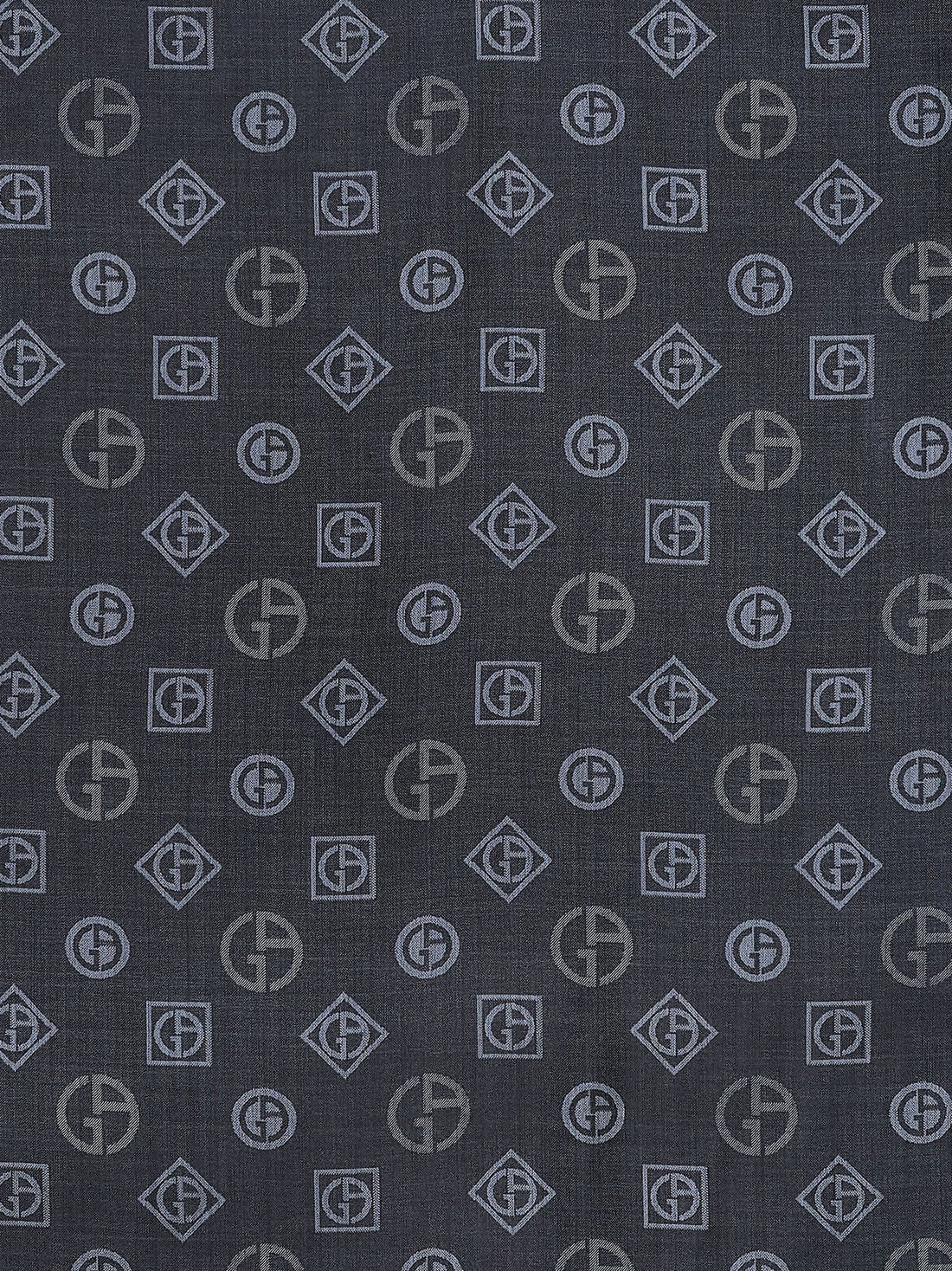 Giorgio Armani Silk scarf with all-over Monogram print