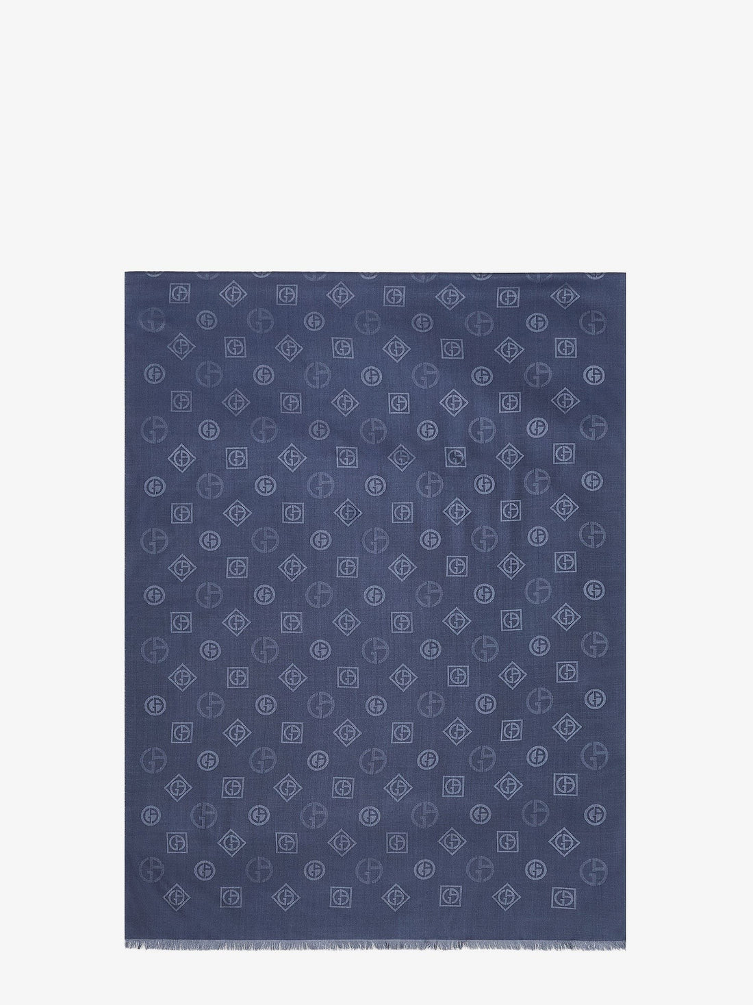 Giorgio Armani Silk scarf with all-over Monogram print
