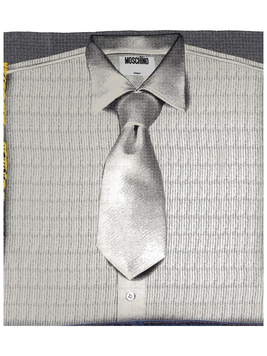 Moschino SILK SCARF WITH PRINT