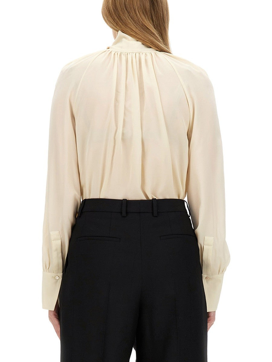 Givenchy SILK SHIRT WITH LAVALLIÉRE COLLAR