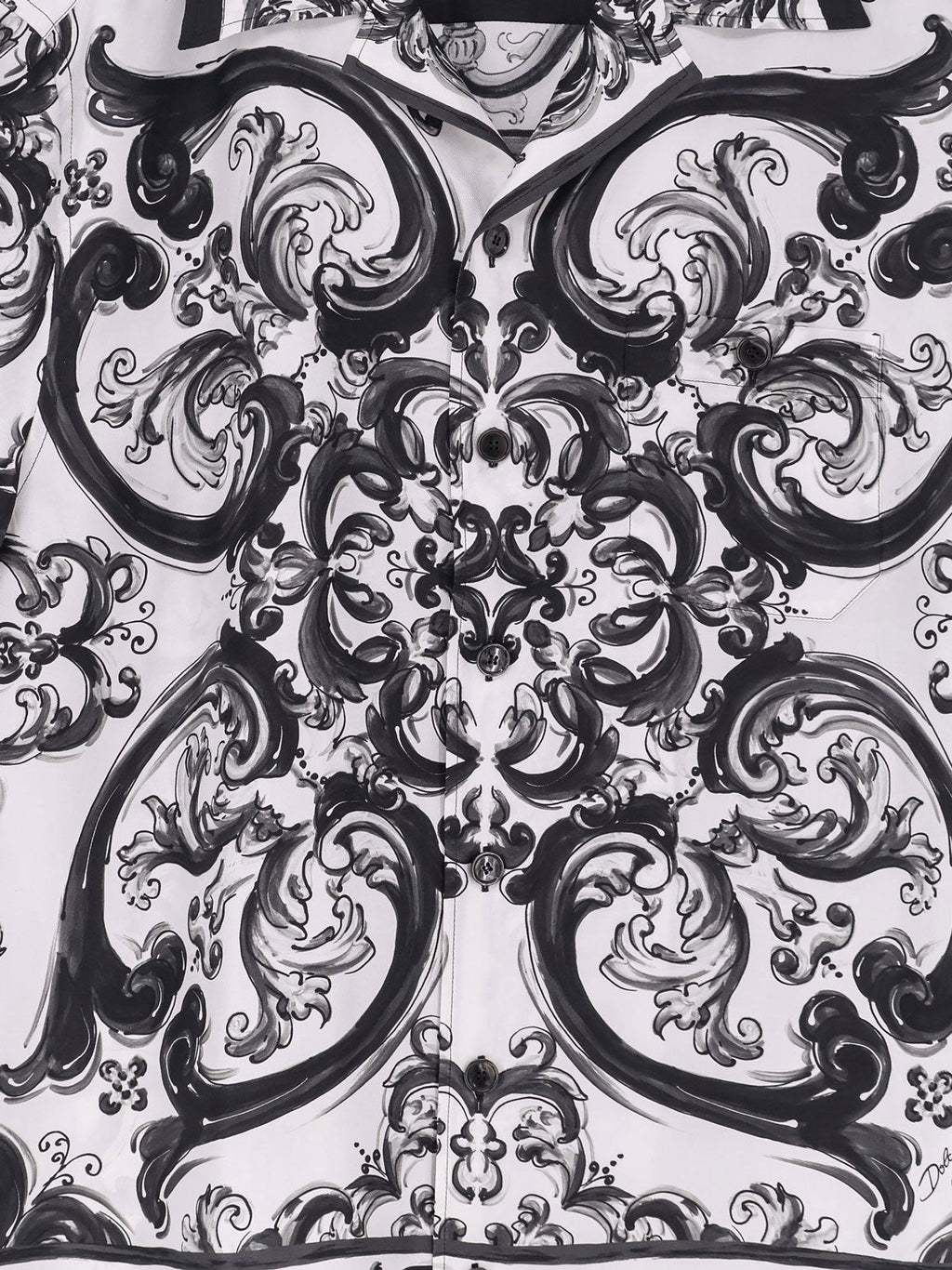 Dolce & Gabbana Silk shirt with Maiolica print