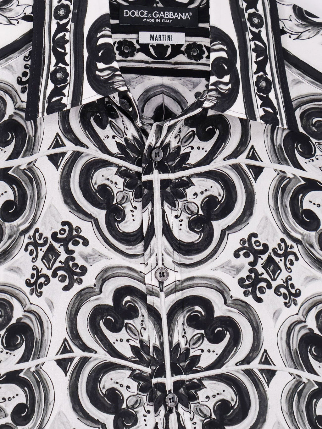Dolce & Gabbana Silk shirt with Maiolica print