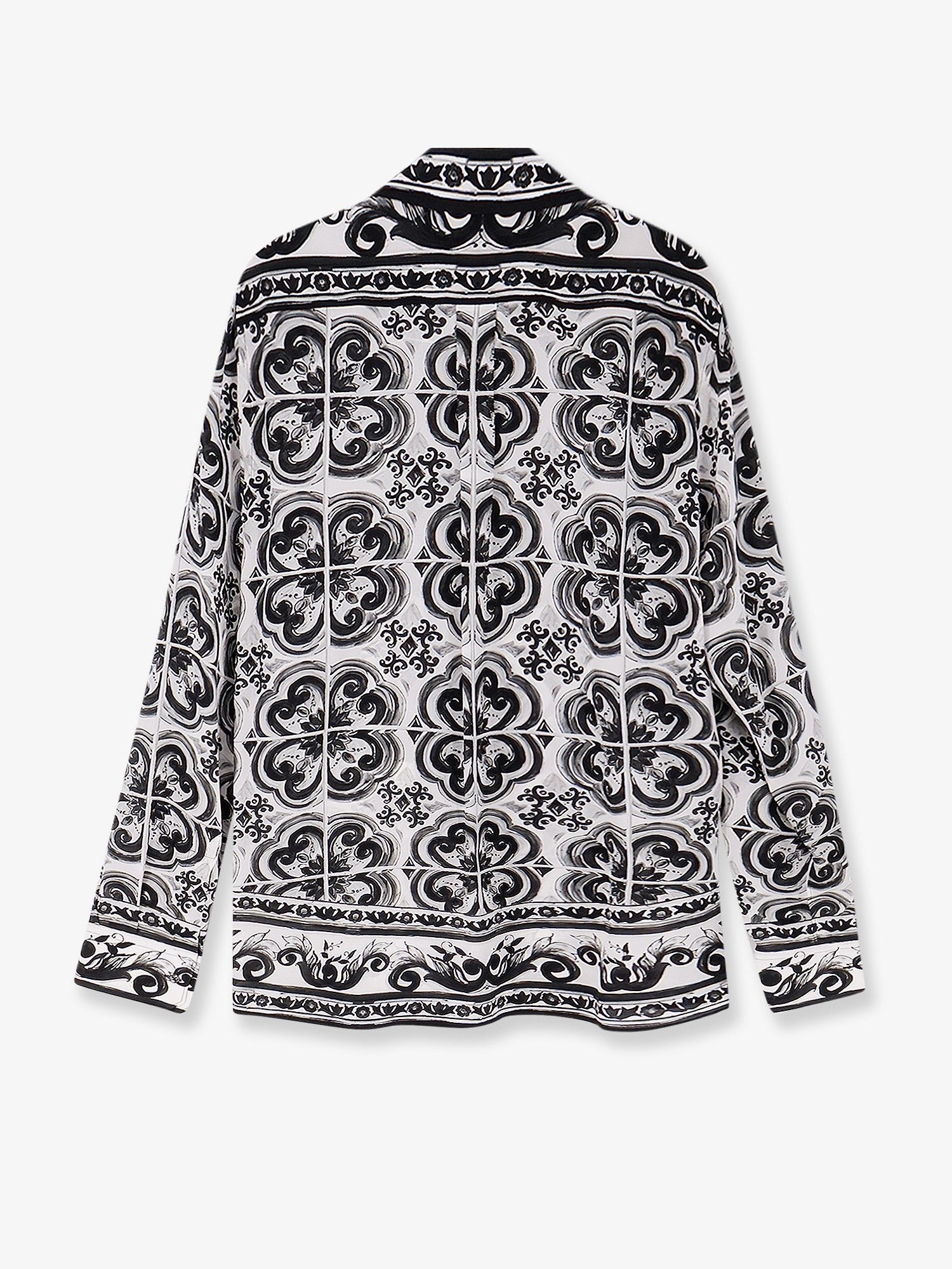Dolce & Gabbana Silk shirt with Maiolica print