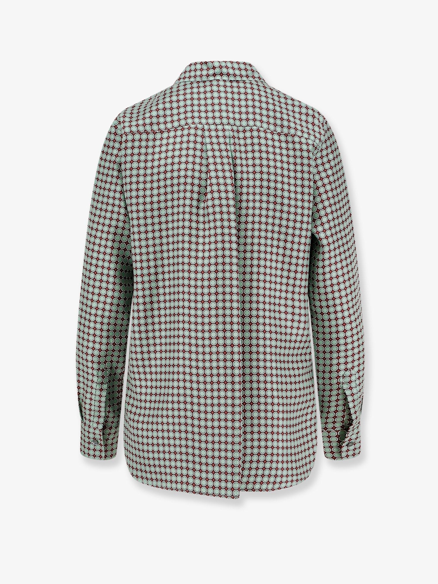 ASPESI Silk shirt with micro-pattern