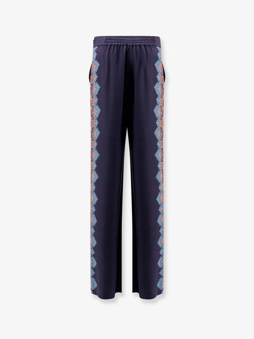Etro Silk trousers with floral print