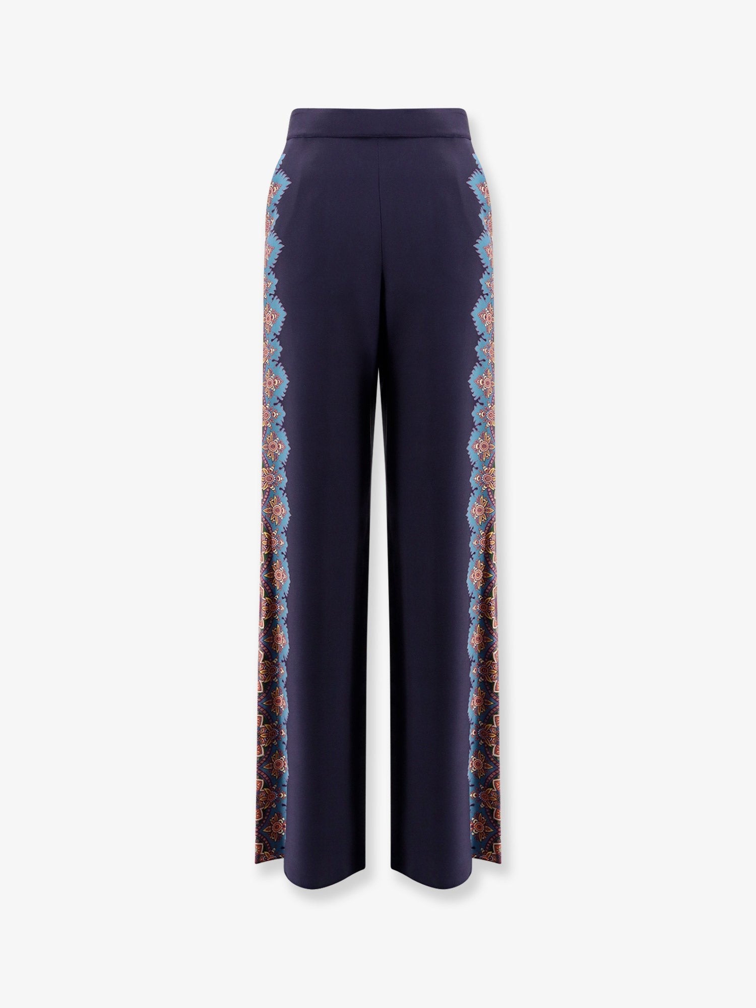 Etro Silk trousers with floral print