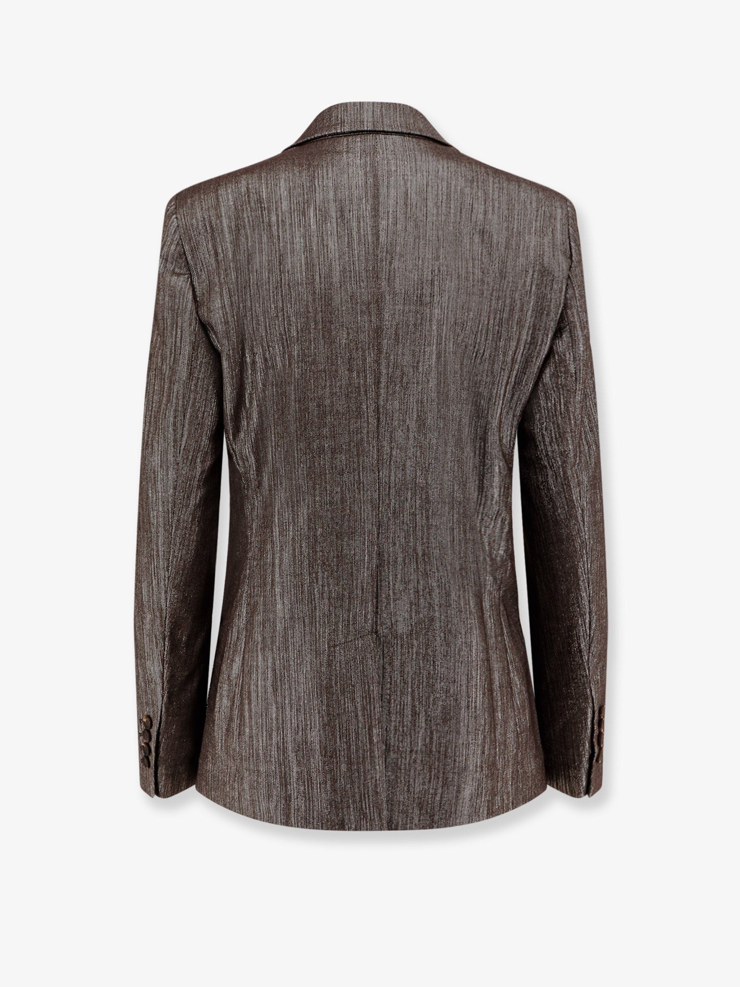 Brunello Cucinelli Single-breasted lurex fabric blazer