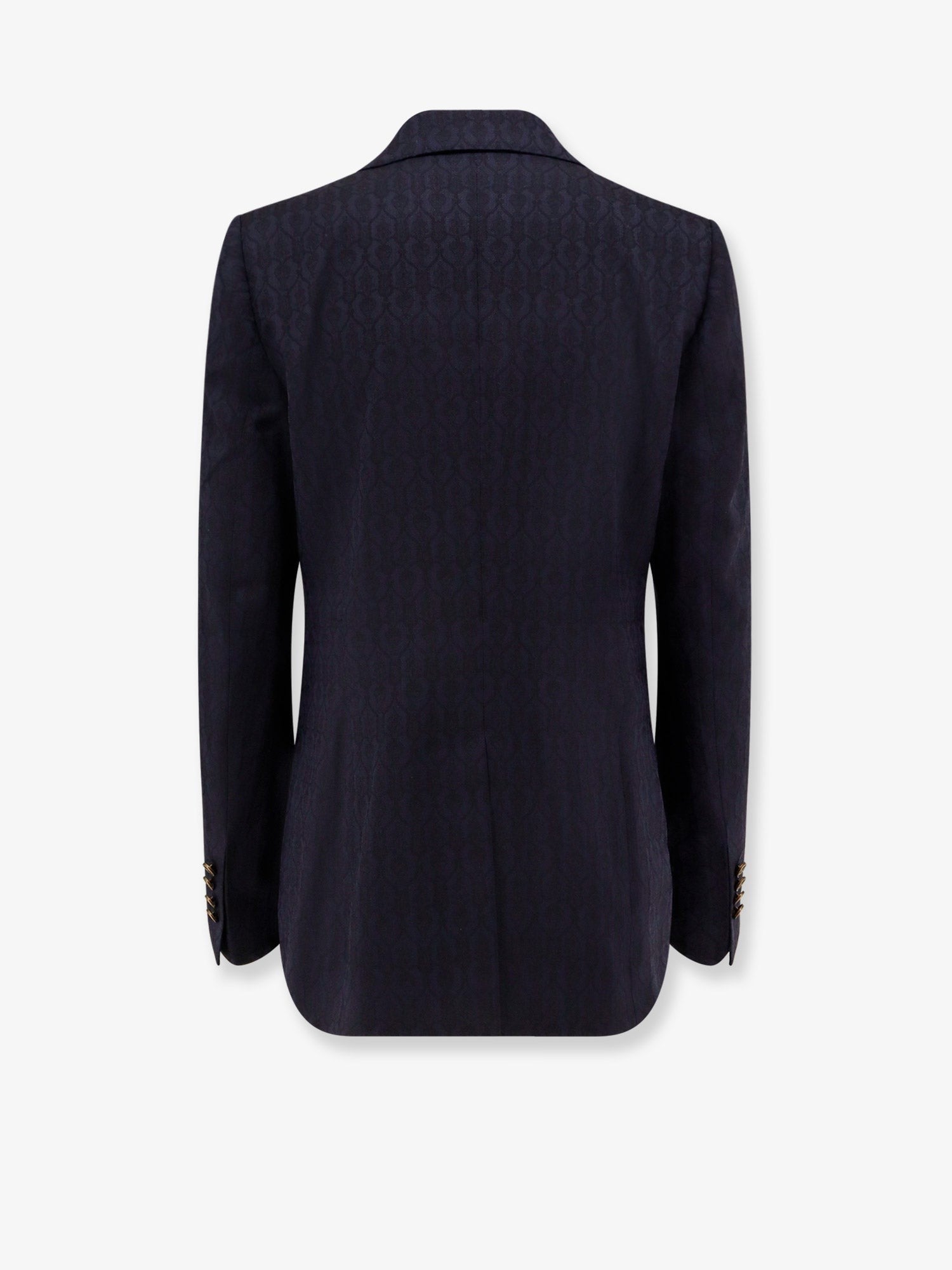Etro Single-breasted wool blazer with iconic pattern