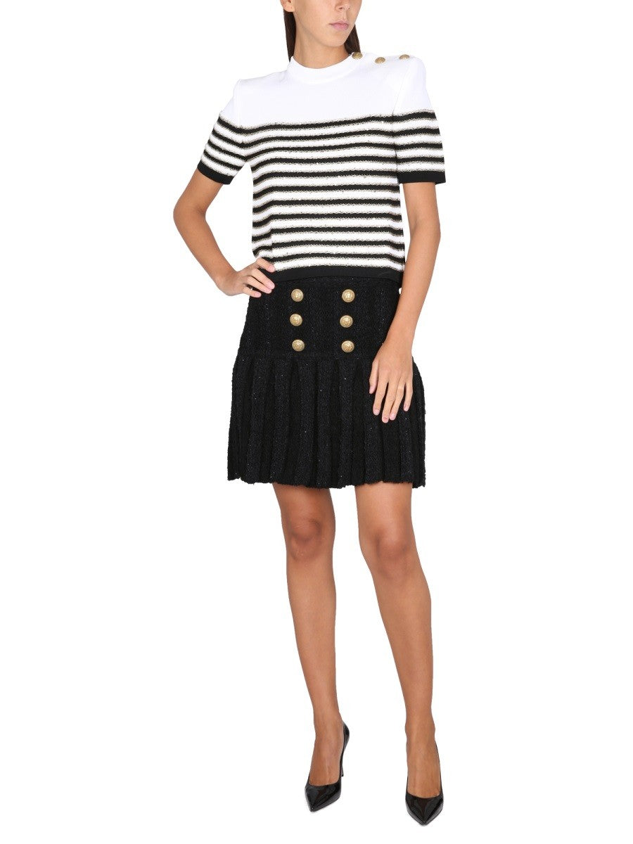 Balmain SKIRT WITH BUTTONS