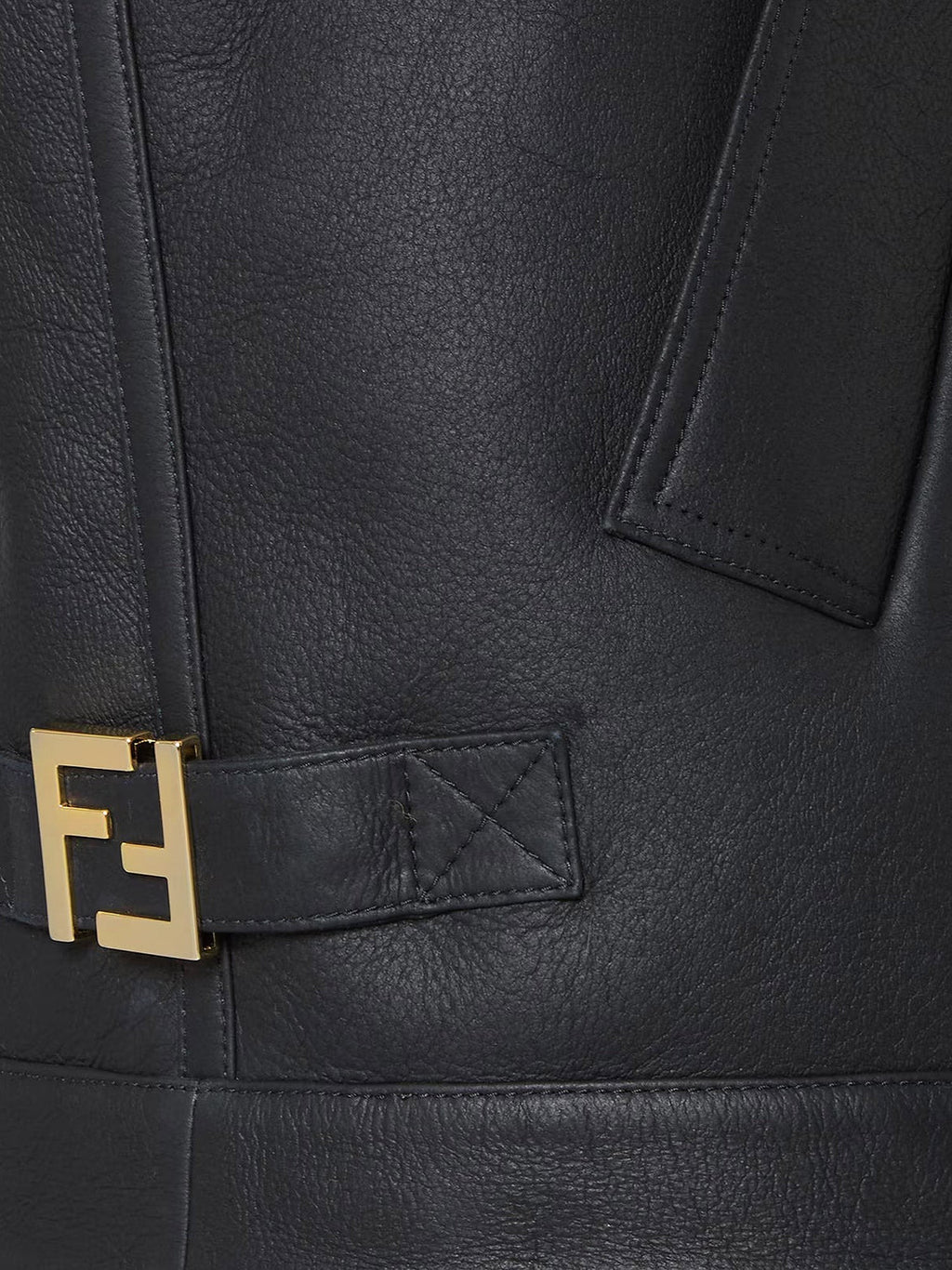 Fendi Sleeveless sheepskin jacket